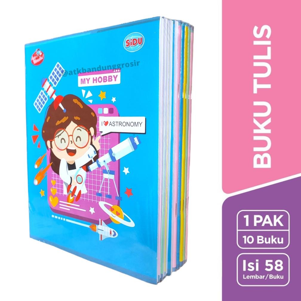 

READY STOCK Buku Tulis Sinar Dunia 58 Lembar ( SIDU ) Uk Quarto Random Cover - pak ( 10 pcs)