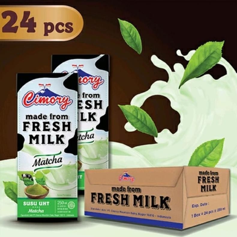 

1 Dus Isi 24 Susu Cimory Uht Matcha Segar (Baru)