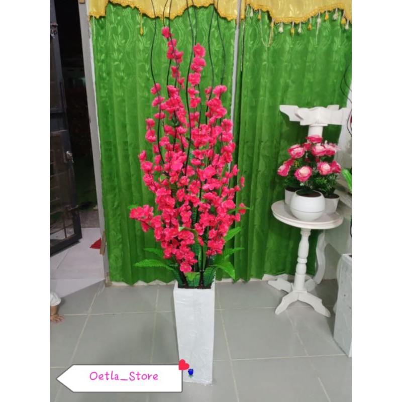 BUNGA SAKURA HIASAN SUDUT RUANGAN DEKORASI RUMAH