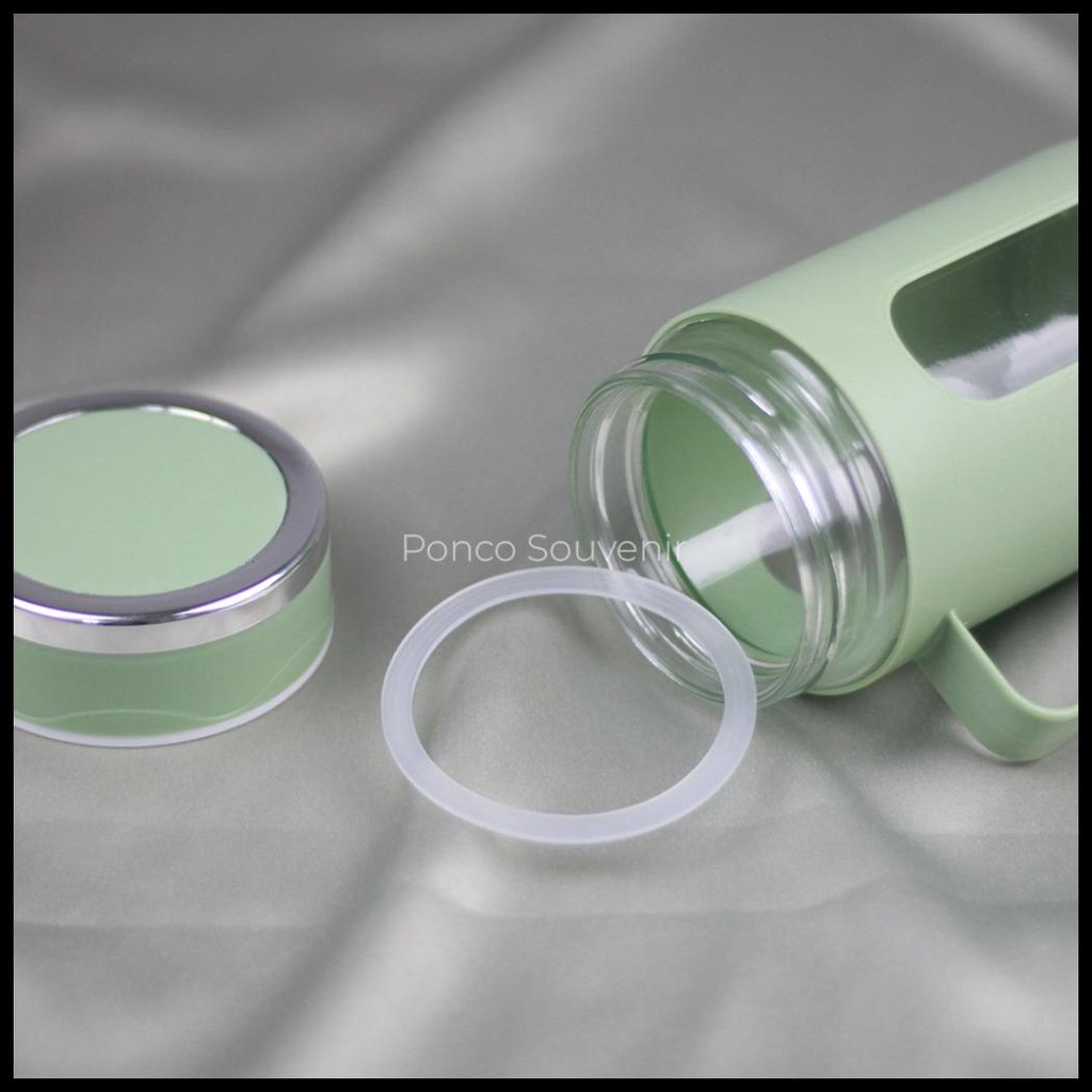 GELAS GAGANG KACA/ GELAS SHELL 500 ML WARNA GELAP / WARNA TERANG / PLUS BOX