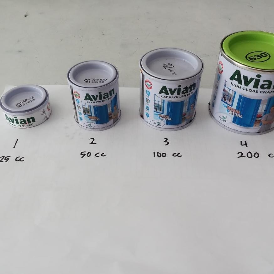 

(JRG)- Cat AVIAN Cat Minyak Kayu Besi 200cc/ 200mL / Warna Lengkap