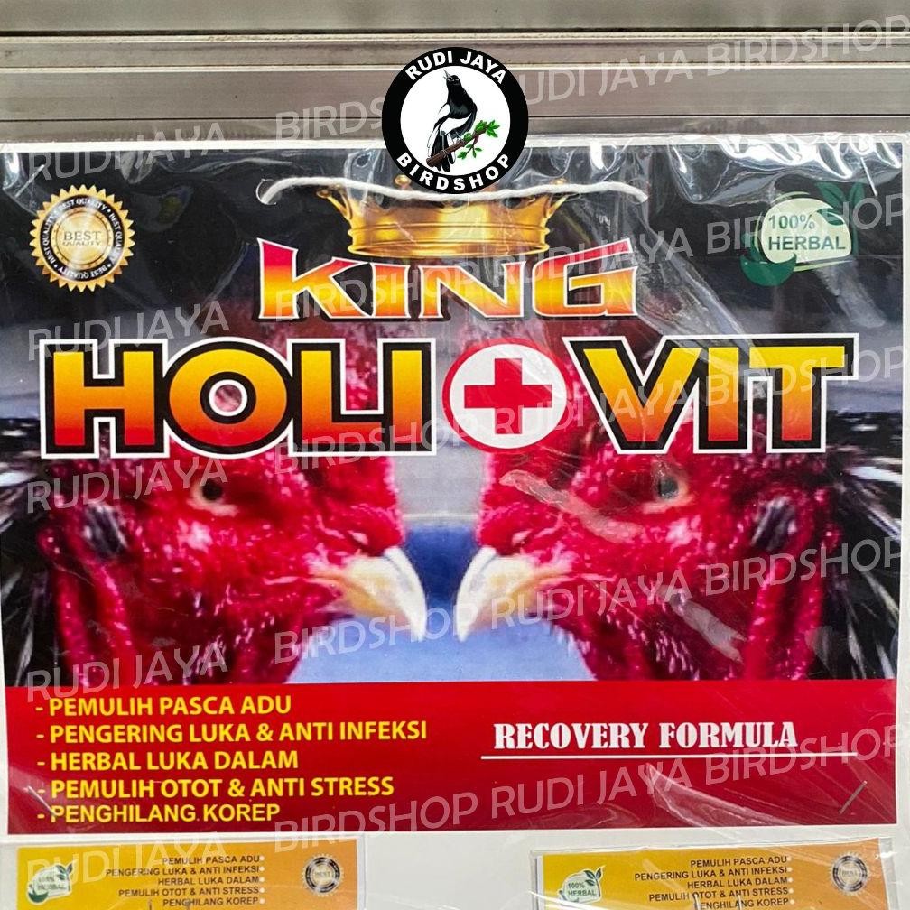 Tt60 Gd-8 King Holi+Vit Holivit 1 Renteng Obat Jamu Ayam Sakit Korep Kurap Buras Kamlang Luka Dalam 
