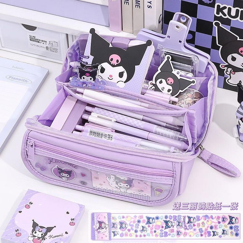 

READY STOK Sanrio Tempat Pensil Cinnamoroll Baru Anime My Melody Kuromi Penyimpanan Alat Tulis Siswa Perlengkapan Sekolah Ins Kawaii Hadiah Lucu Siap kirim
