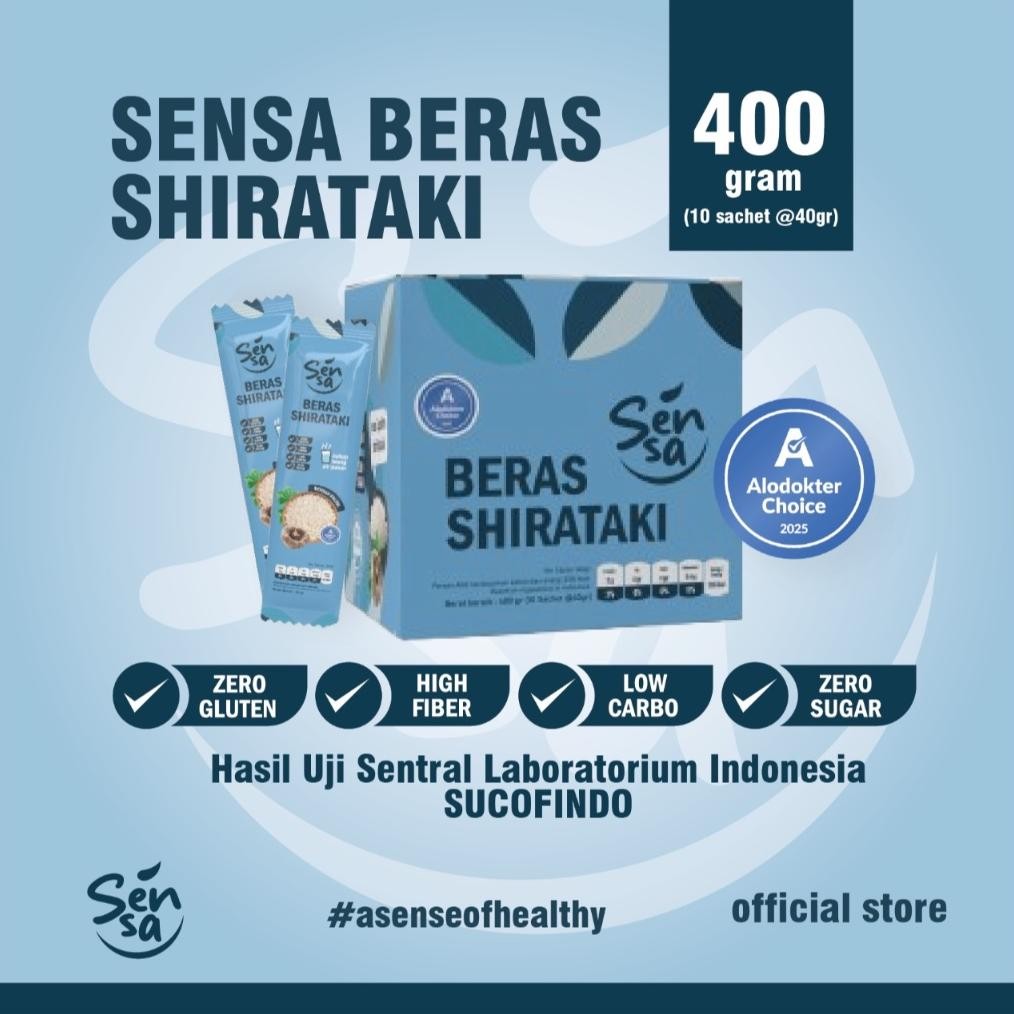 

Sensa Beras Shirataki 10 Pack @40Gr Total 400Gr