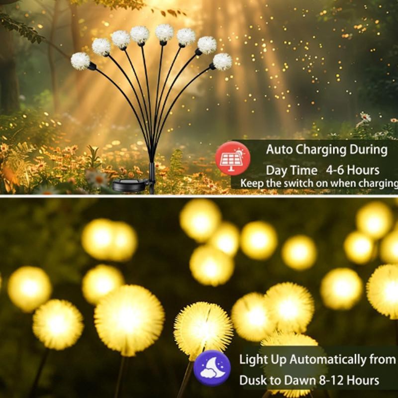 10Led Lampu Rumput Tenaga Surya Lampu Kupu-Kupu Outdoor Garden Plug Light Lampu Tahan Air
