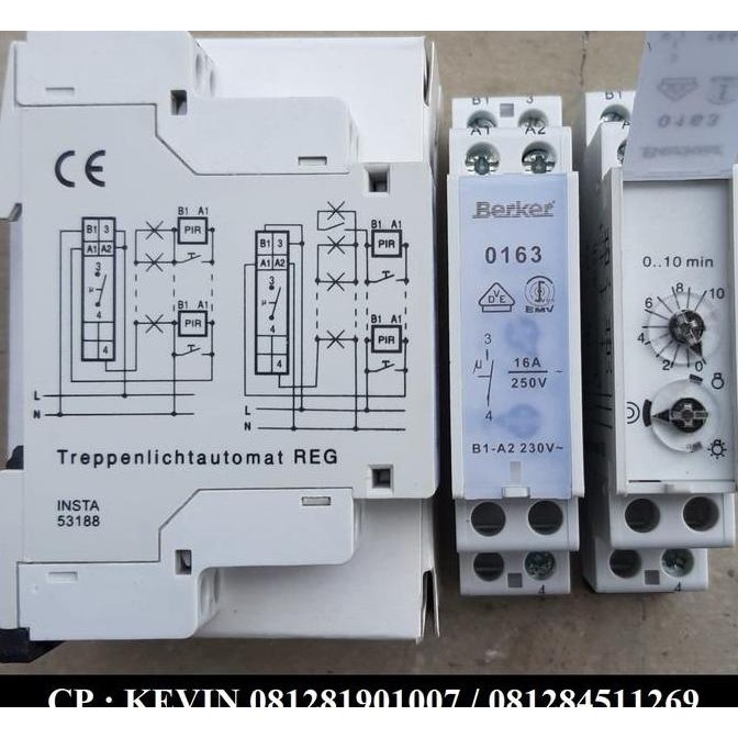 Lighting timer BERKER 0163 230V, 0-10 minutes