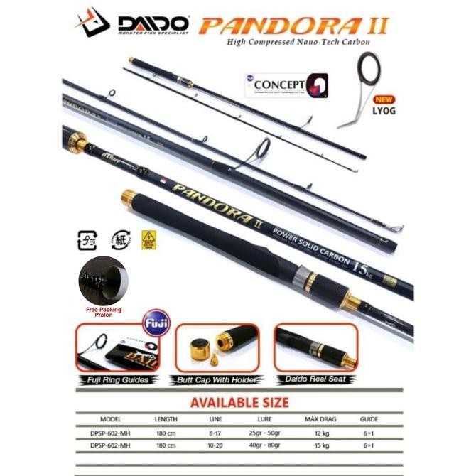 * Daido Pandora II 165cm/ 562M - MH ( packing pipa PVC ) *