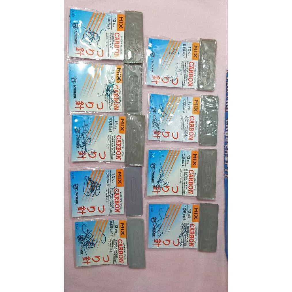 Promo Kail Pancing Pioner Mix Carbon 1030R Akitakitsune Size 0.1 0.3 0.8 1 2 3 4 5 6 7 8 9 10 11 12 