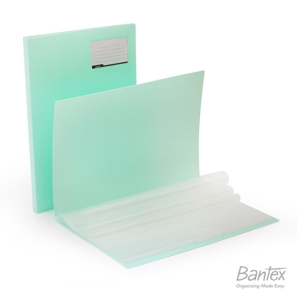 

READY STOK Bantex Display Book Clear Holder Folio F4 Pastel Color Cool Aqua Siap kirim