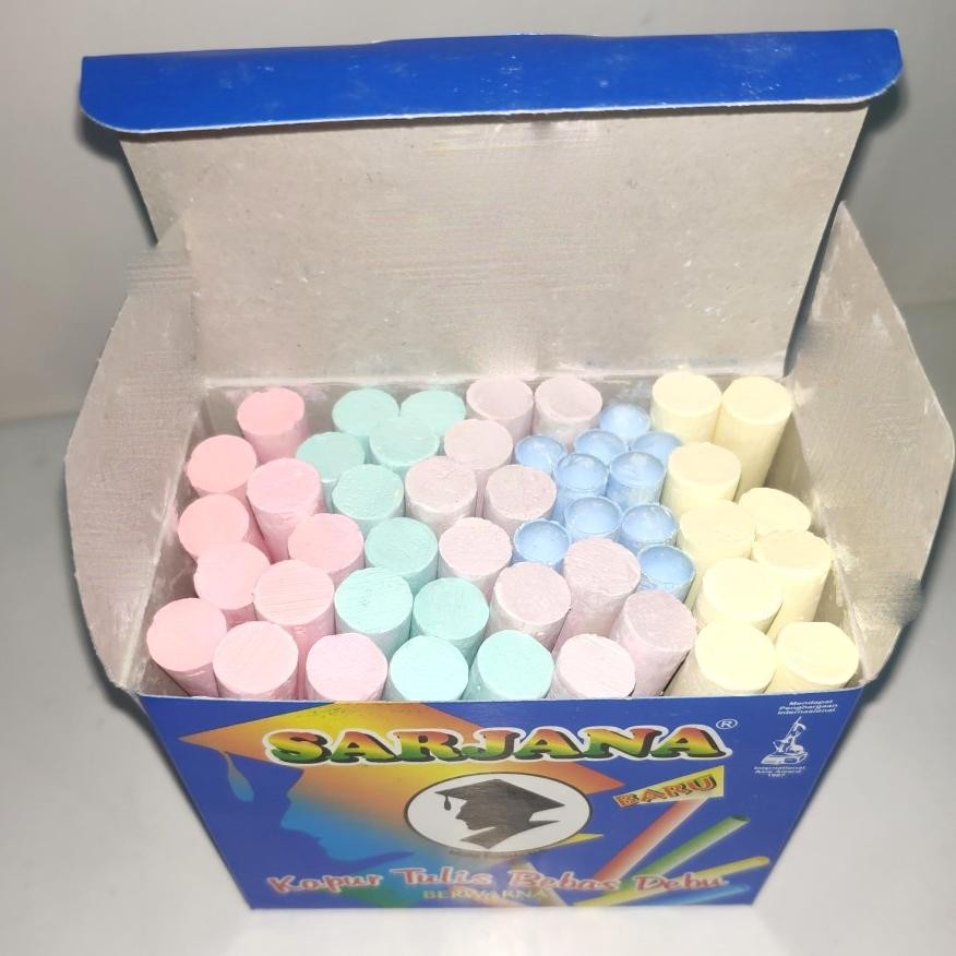 

Hemat 1 Kotak Isi 50 Kapur Tulis Sarjana Putih Warna Good Quality