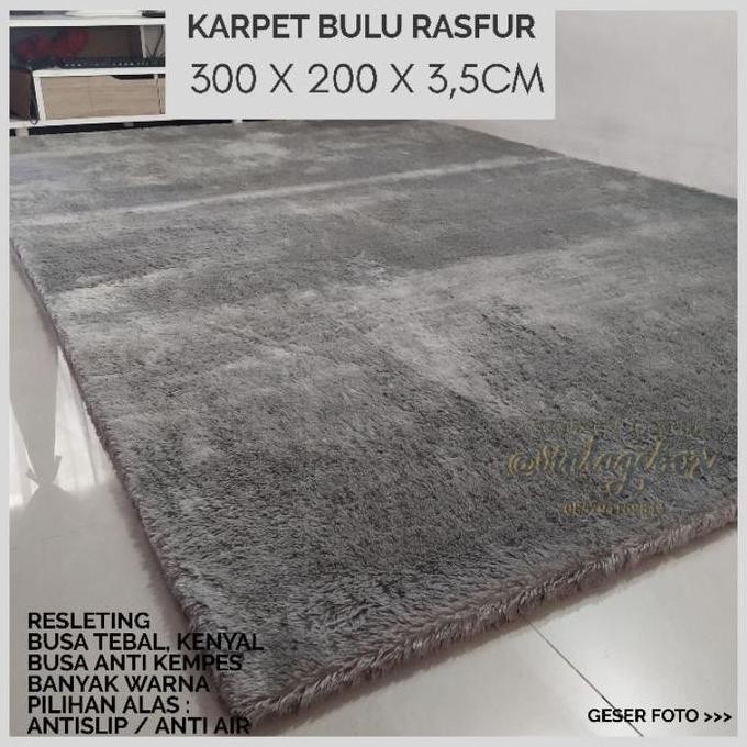Karpet Bulu Jumbo 300 x 200 Tebal 3,5cm