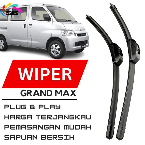 BARU WIPER GRAND MAX PICK UP WIPER GRAND MAX MINIBUS 1 SET WIPER DEPAN GRAND MAX FRAMELESS