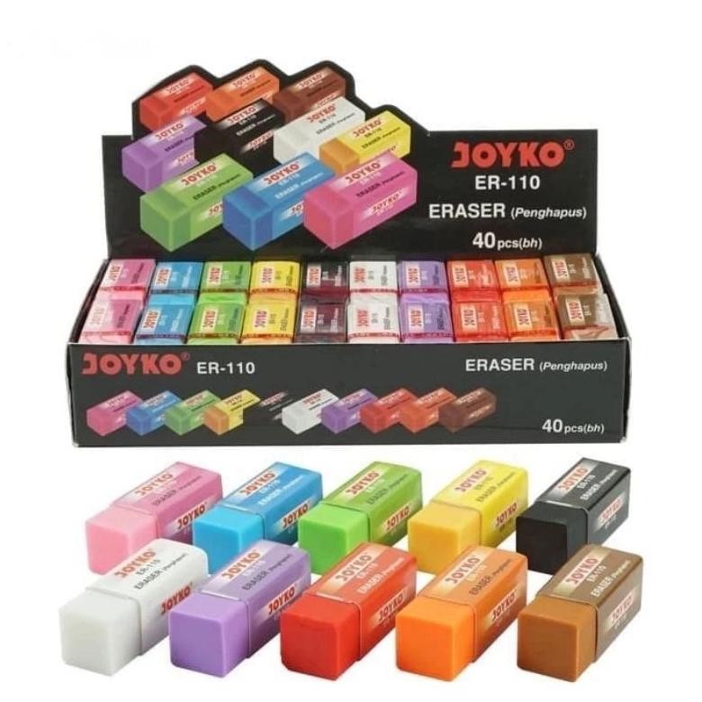 

Special Price Termurah Penghapus Joyko Er-110 10 Warna | Penghapus Pensil Strip Warna-Warni | 1 Box (40 Pcs) | Penghapus Kecil Warna Warni Joyko Er-110 Satuan