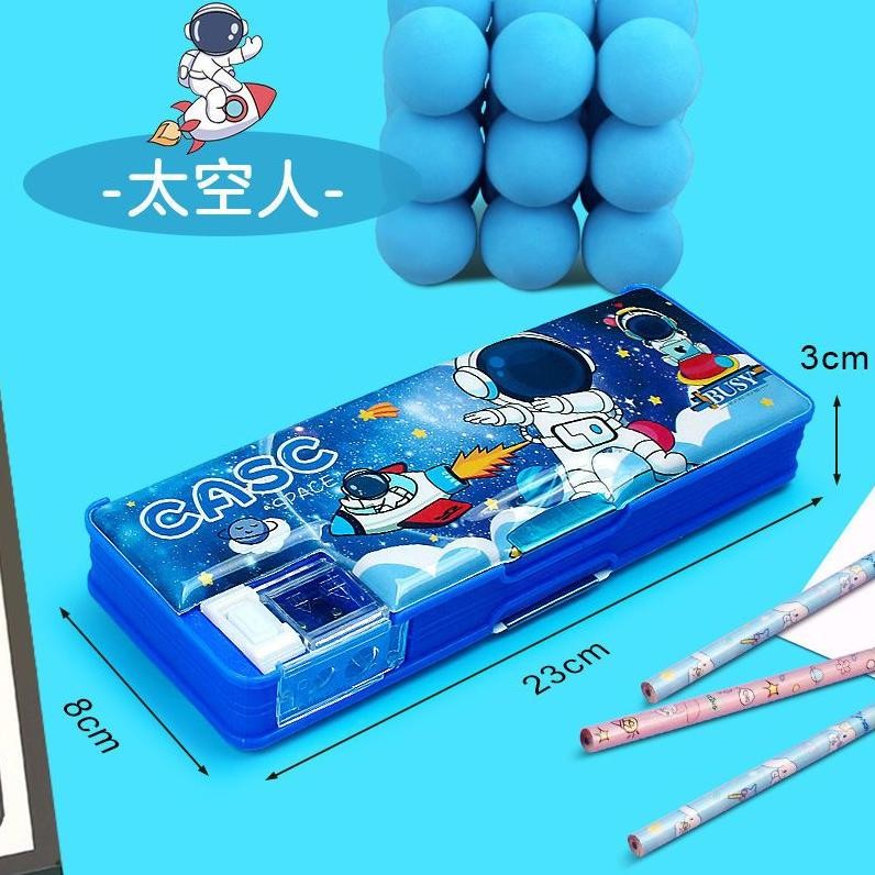 

Segera PuluzSanrio Kuromi Kotak Alat Tulis Multifungsi Siswa Sekolah Dasar Kotak Pena Tempat Pensil Tempat Pensil Berkapasitas Besar Anak Perempuan Anak Laki-Laki Kartun Astronot