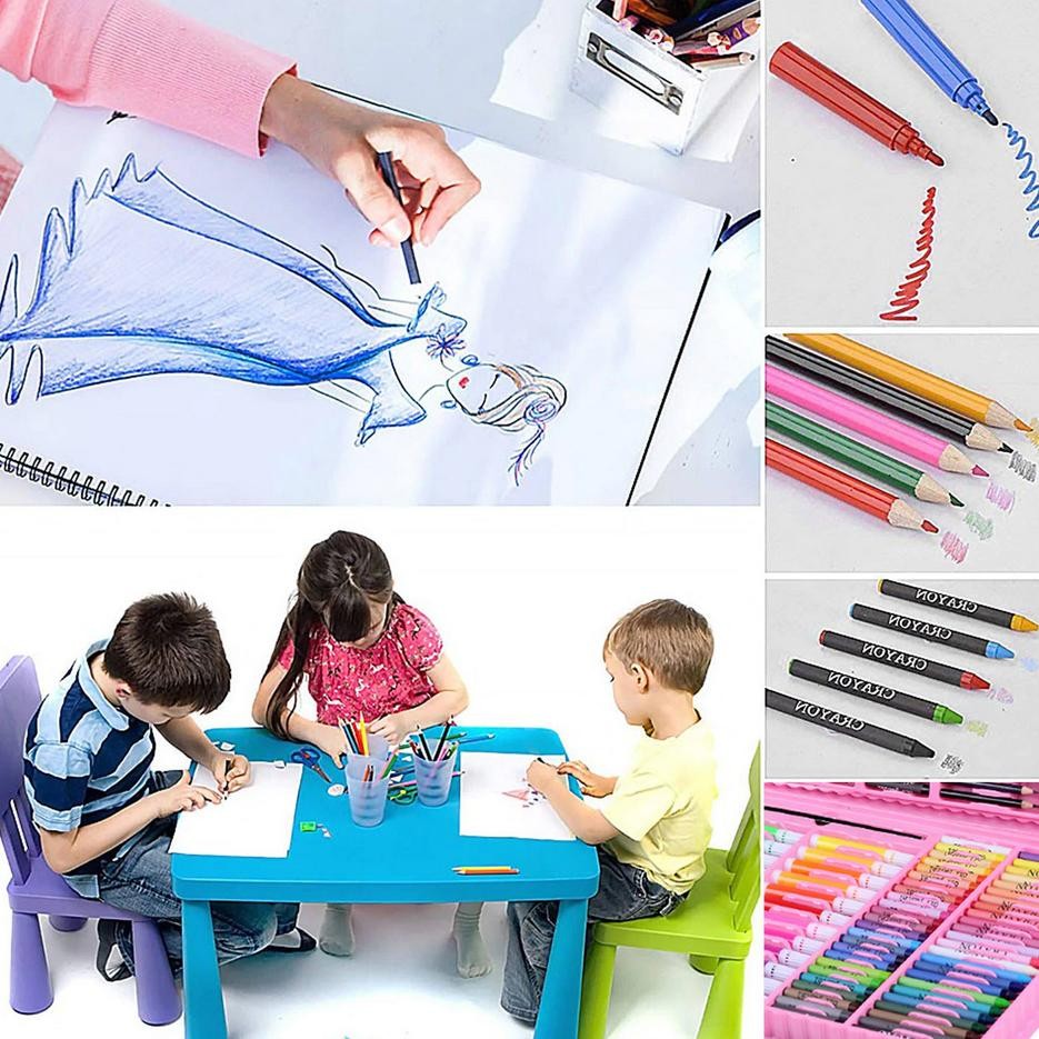 

Revolusioner Crayon Krayon Lengkap Spidol Warna Pensil Warna Oil Pastel 86 Pcs , 48 Pcs Dan 42 Pcs