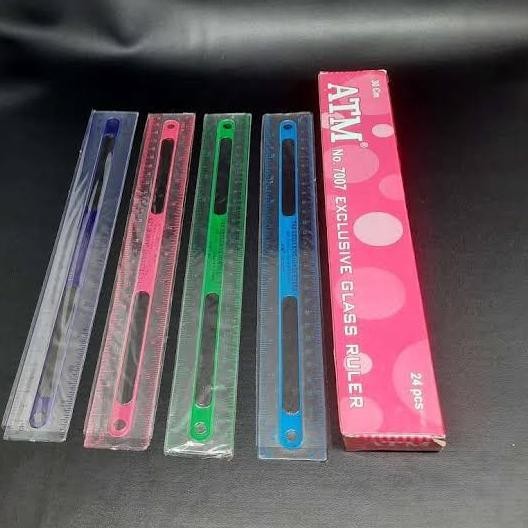 

Termurah Penggaris Atm 30 Cm Plastik Mika Isi 1 Box 24 Pcs / Penggaris Atm Bening Murah