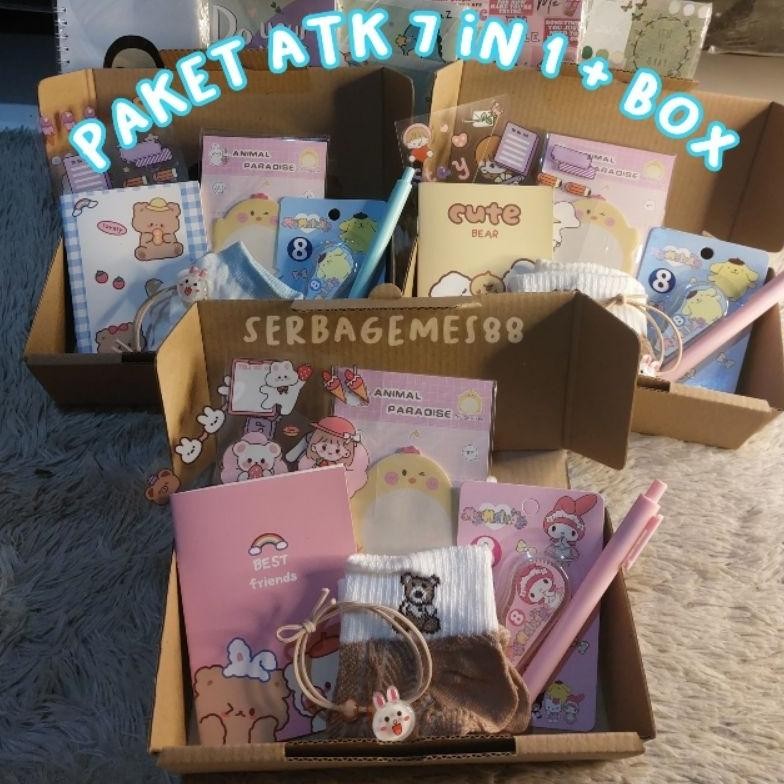 

Terjangkau Serbagemes88 - Set Alat Tulis 7 In 1 Lengkap / Hampers Kado Gift Lebaran / Stationery Set Hadiah Lucu Wisuda / Kado Ulang Tahun Cewek / Hampers Murah / Gift Box Lucu / Stationery Set Aesthetic / Paket Alat Tulis / Peralatan Sekolah / Kado Unik