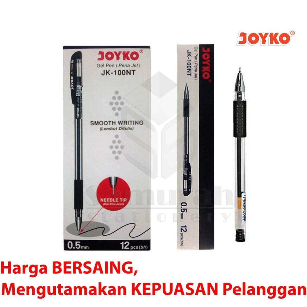 

Berkualitas Tinggi Gel Pen Joyko Jk 100 (Runcing) / Jk 100 Nt(Jarum) Pulpen Gelpen Jk-100 0.5 Mm / Bolpen Pengel Jk100