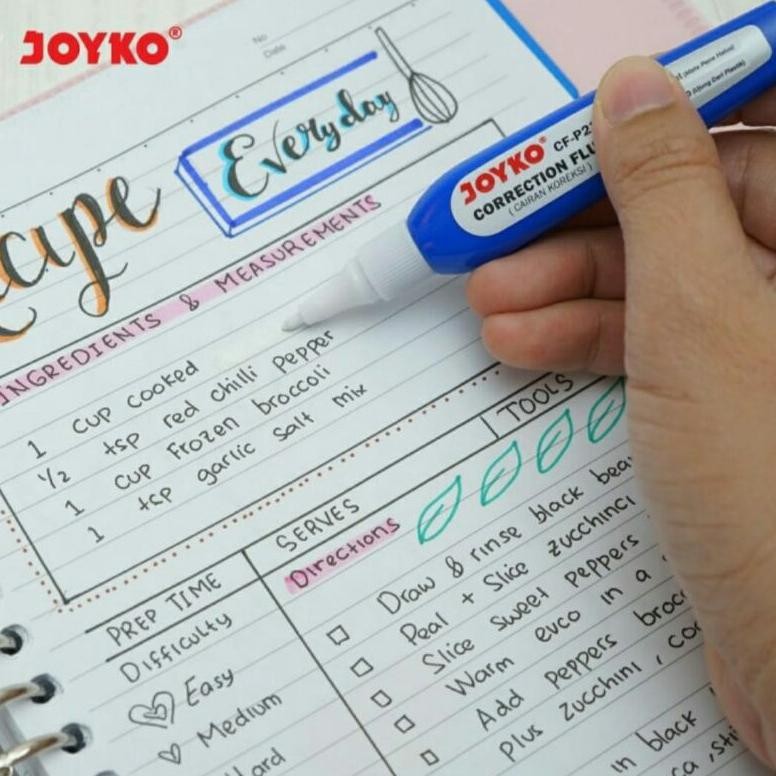 

Rekomendasi 1 Lusin Correction Fluid / Tip Ex Cair Joyko Cf-P235 (12 Pcs)