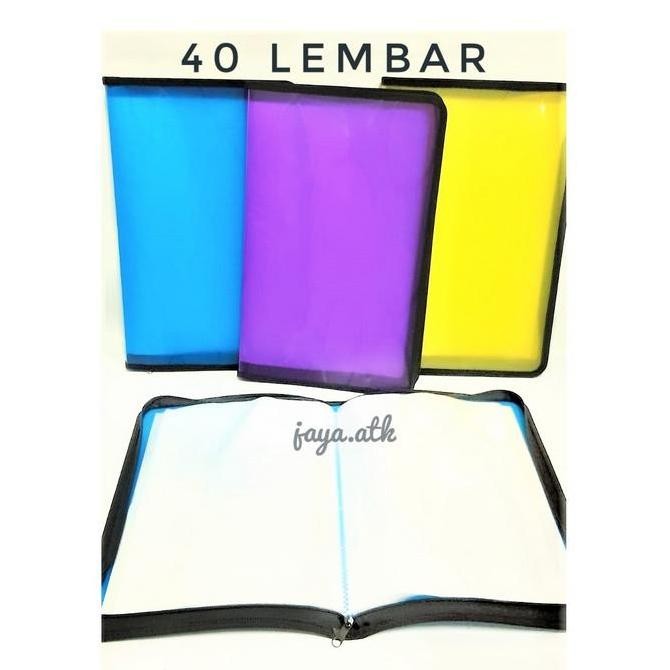 

SALE MAP PLASTIK CLEAR HOLDER F4 SLETING ISI 40 POKET LEMBAR FOLIO