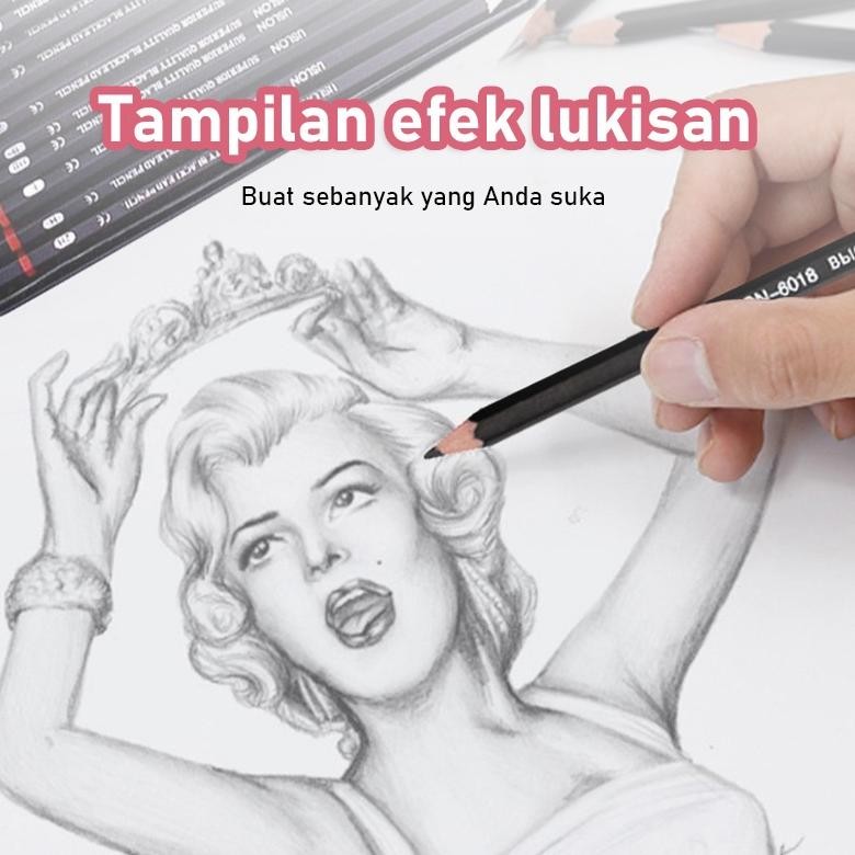 

Inspiratif 12 Pcs Pensil Gambar Sketsa Set Lengkap 2H H F B Hb 2B 3B 4B 5B 6B 7B 8B Charcoal Pensil Set