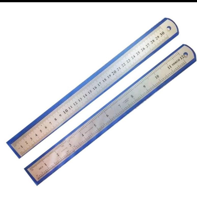 

Mudah Perawatan (12Pc) Penggaris Besi 30 Cm Mistar Garisan Murah Grosir Lusin