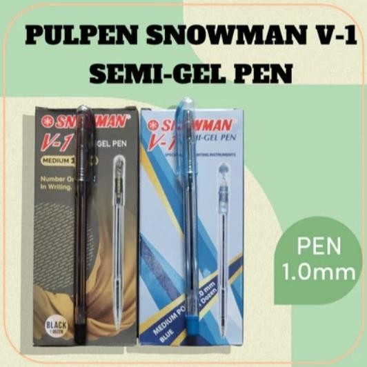 

Premium Terbaik (12Pc) Pen / Pulpen Snowman V1 Medium 1.0 Mm