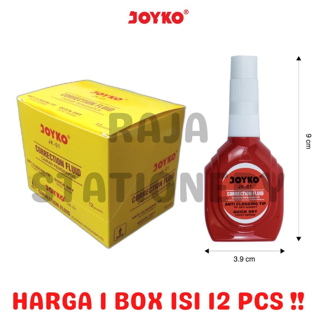 

Terbaru Joyko Correction Fluid Jk-01Tipex Cair Joyko Jk01 Tipx Tip-Ex 1 Box Lusin Murah [12Pcs]