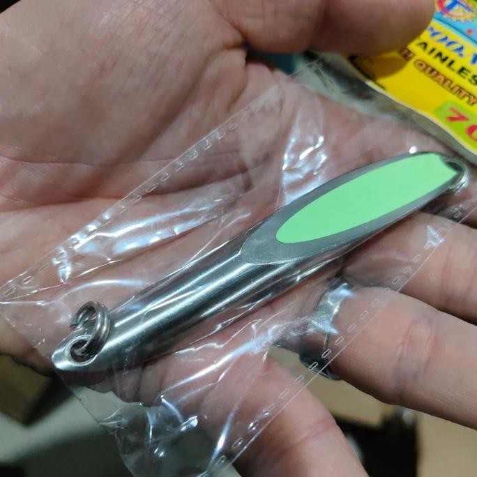 Umpan Spoon Hologram Silver Stainless Spoon Tempe Spoon Pancing 304