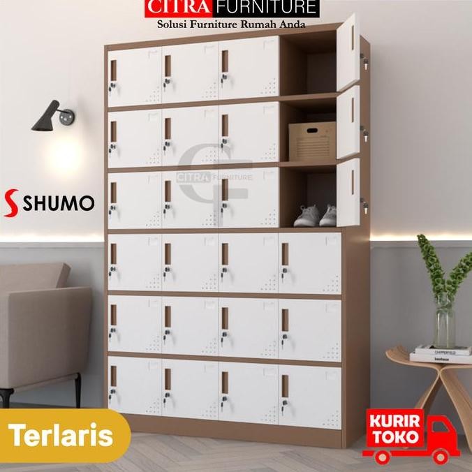 

SALE Lemari Loker Besi 24 pintu | locker Kantor Dokumen File