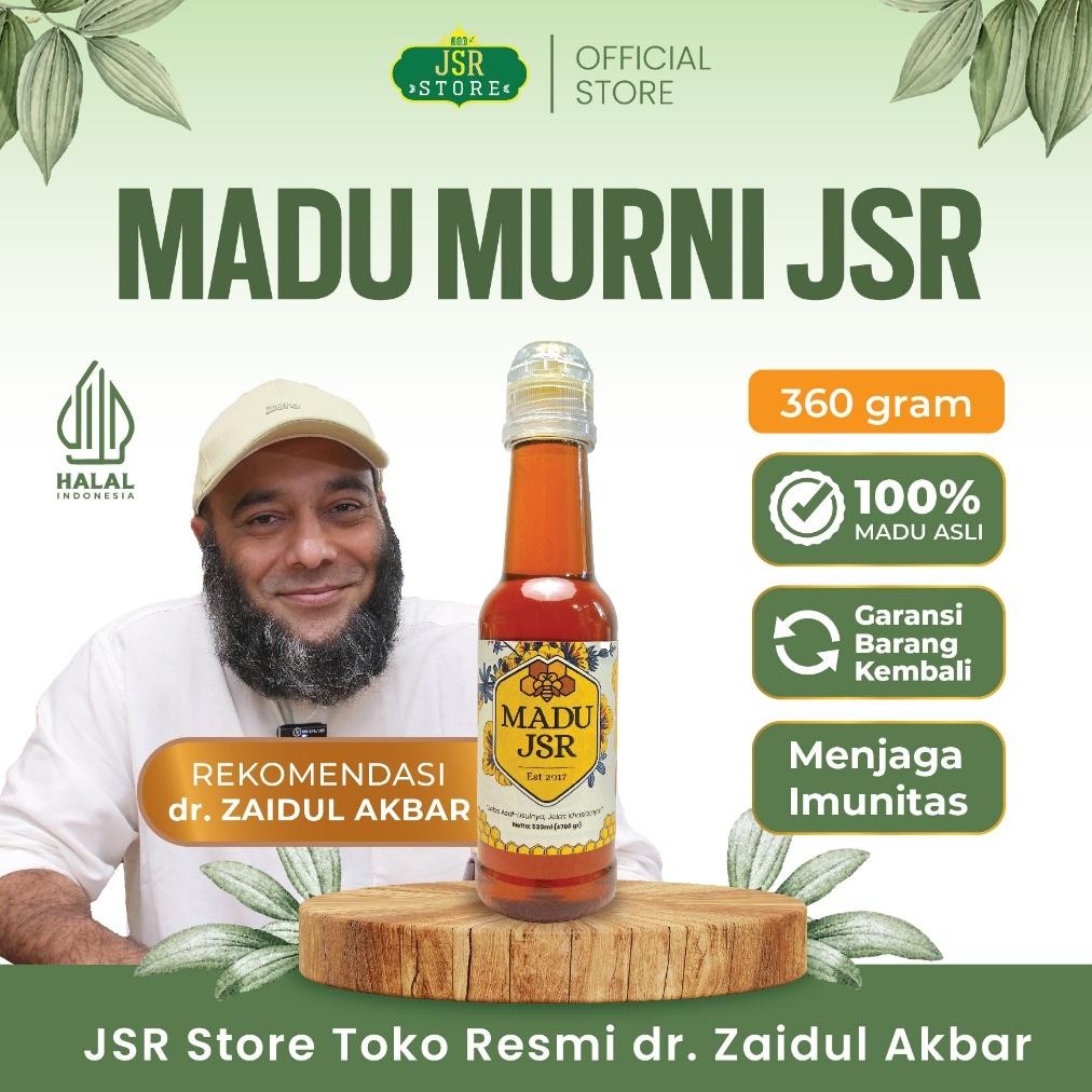 

MADU JSR Multiflora dr Zaidul Akbar - Madu Murni Asli 360gr