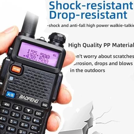 READY BANYAK  HT UV 5R Walkie Talkie 2800mAh UV 5R Dual Band 8W 128Channels UHF+VHF Handy Talkie / H