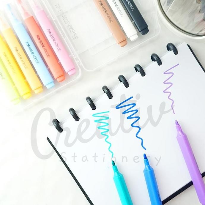 

New Collection !!! Giorgione Acrylic Marker Spidol Akrilik Water Based Permanen 12 Warna G-Am-Mk