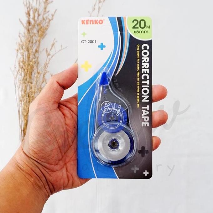 

Spot Barang !!! Kenko Tip Ex Kertas Correction Tape Ct-2001 20 Meter