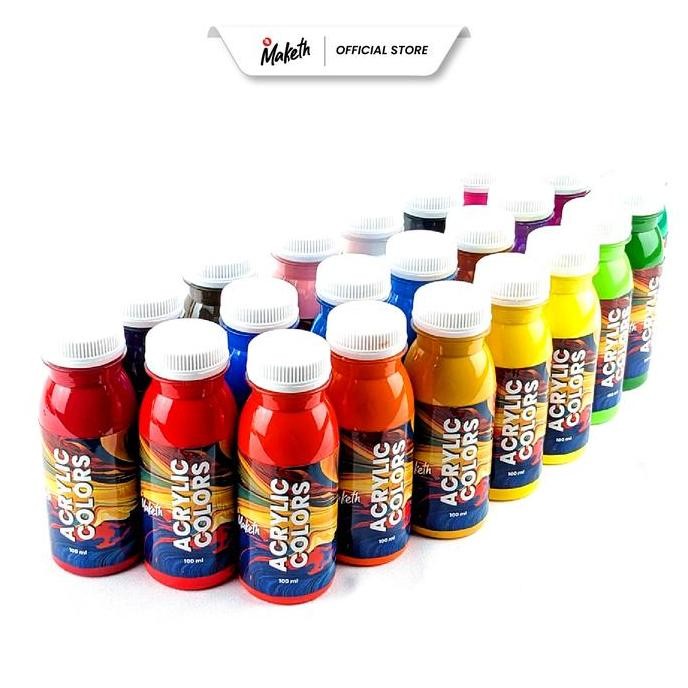 

Segera Miliki !!! Maketh Acrylic Paint Cat Akrilik Lukis Satuan 100 Ml Ap-100