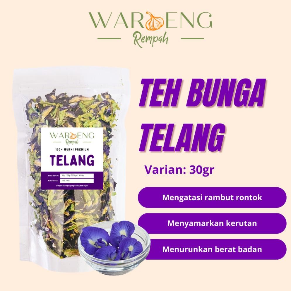 

Teh Bunga Telang - Butterfly Pea Tea / Waroeng Rempah Murah - Rempah MSH