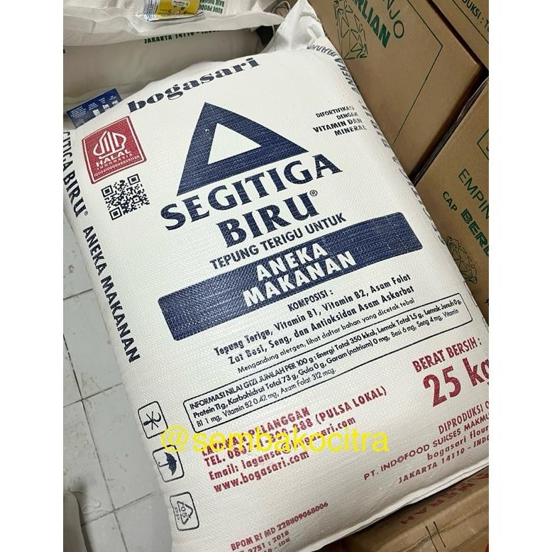 

READY STOCK TEPUNG TERIGU SEGITIGA BIRU 25KG