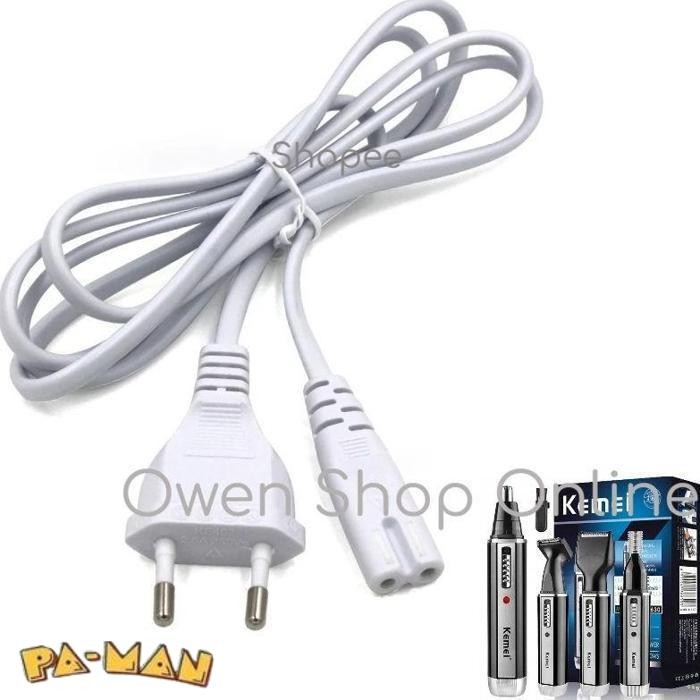 Promo Kabel Adapter Charger Shaver Kemei Km-6630 Cukur Rambut Km6630 Clipper