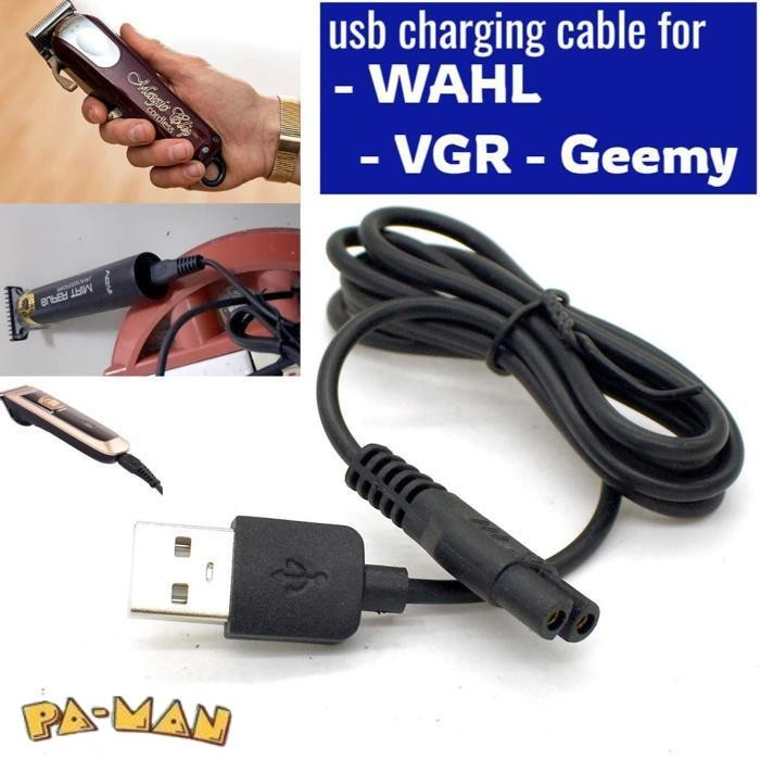Promo Kabel Charger Usb Clipper Wahl Alat Cukur Rambut Vgr Trimmer Geemy