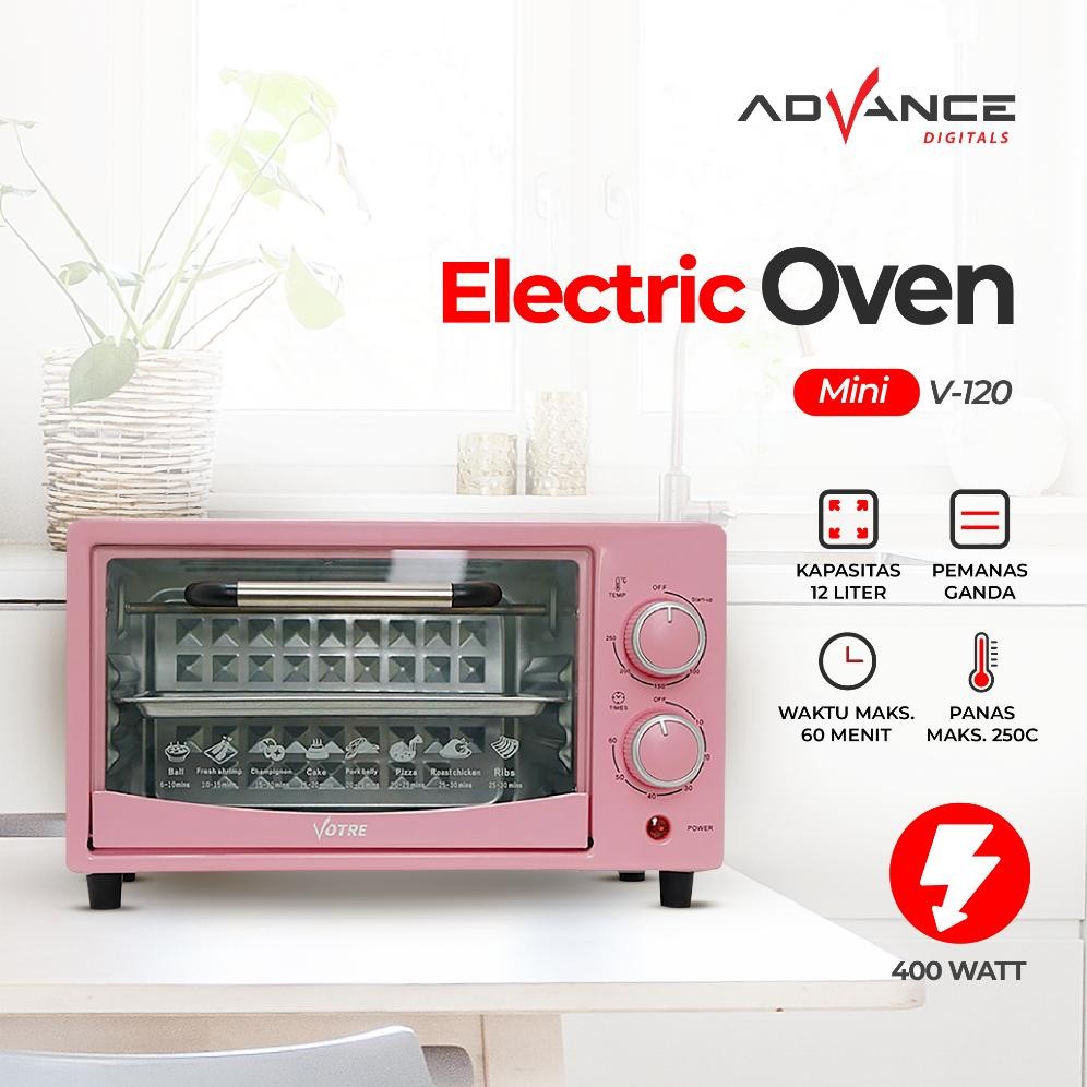 Garansi 1 TahunAdvance V-120 Oven Listrik oven listrik low watt Electric Oven 400W Low watt