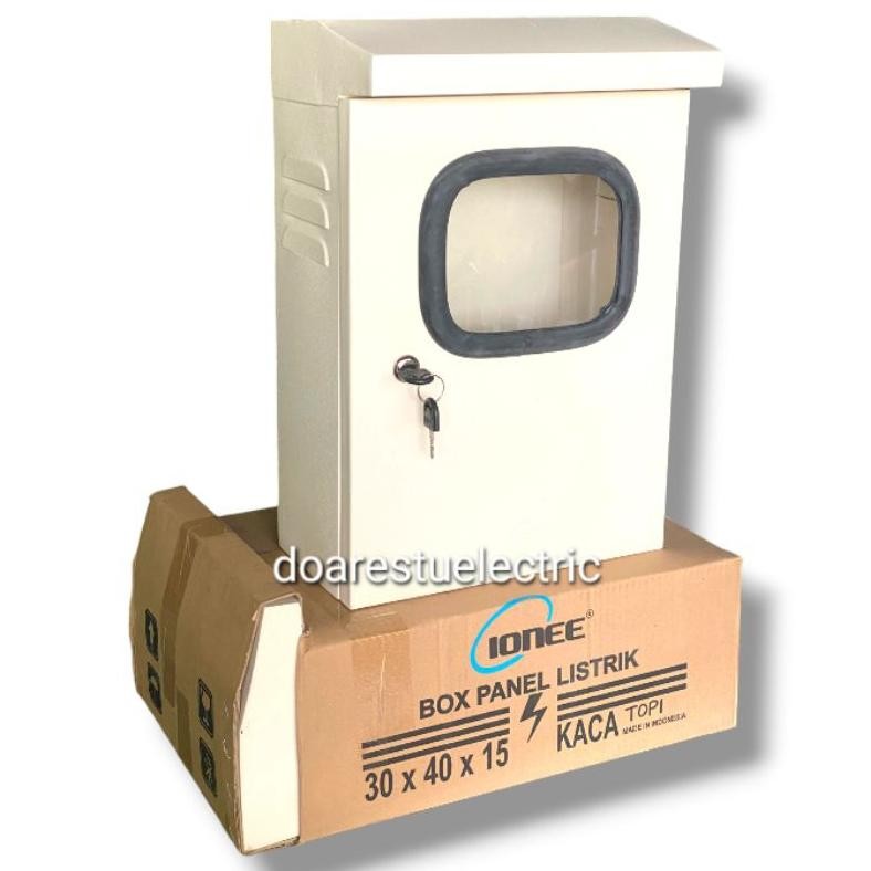 NEW Panel Box 30x40x15 +TOPI KACA Box Panel Listrik KWH Outdoor IONEE Premium
