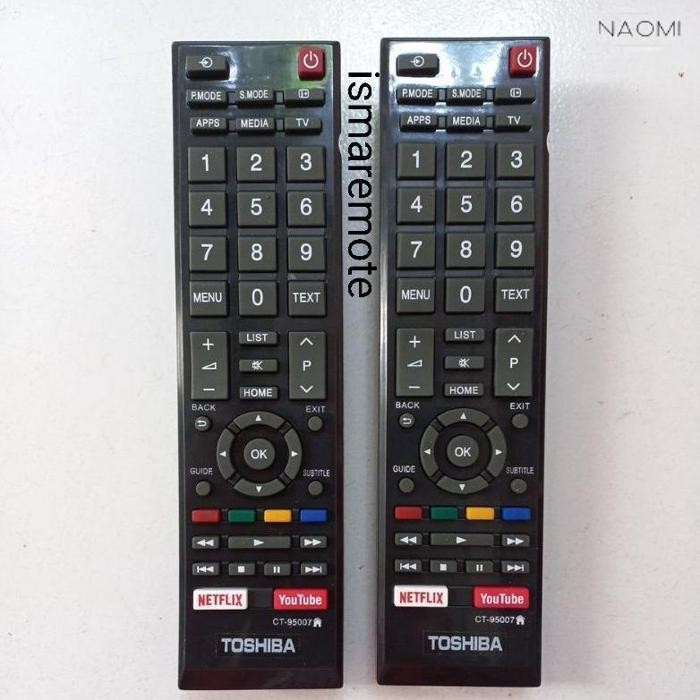 BARU REMOTE REMOT TV TOSHIBA YOUTUBE NETFLIK CT 95007