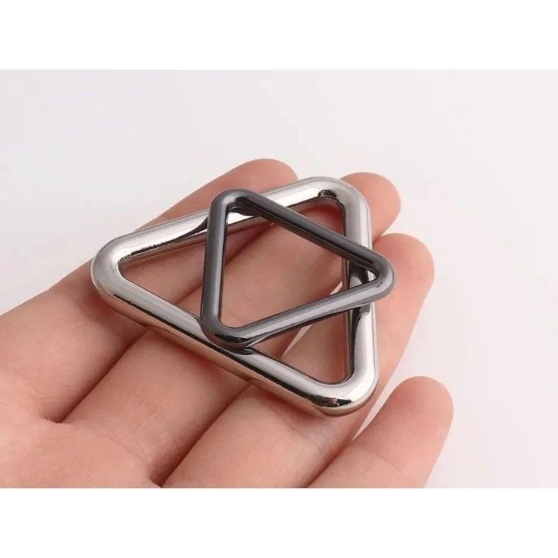 Isi 100 Ring Segitiga Besi Ring Segitiga Tas 3*25Mm Ring Besi Segitiga Ring Cincin Segitiga