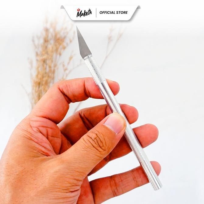 

New Collection !!! Cutter Pen Alat Pemotong Cutting Pisau Presisi Metallic Maketh