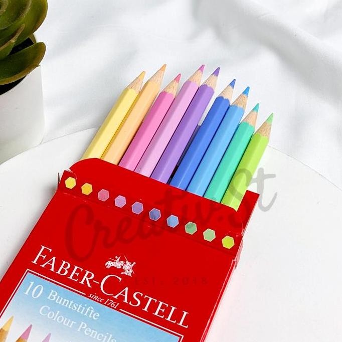

Promo !!! Faber Castell Faber-Castell Pastel Colour 10 Color Pensil Warna Pastel