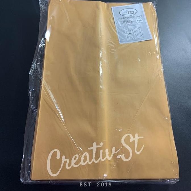 

Ready Stock !!! Fox Amplop Coklat Polos Tebal Ukuran Folio (D) Tanpa Lem 24 Cm X 34 Cm