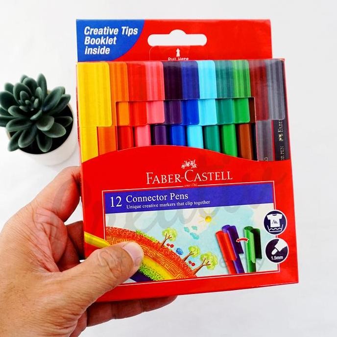 

New Collection !!! Faber-Castell Faber-Castell Connector Pen Spidol 12 Warna