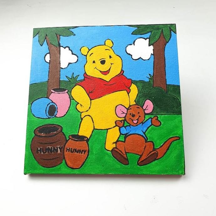 

New Arrival !!! Paint By Number Diy Painting Kit Canvas Kanvas Lukis 20X20Cm Famous Character Series [Kreate Kit]