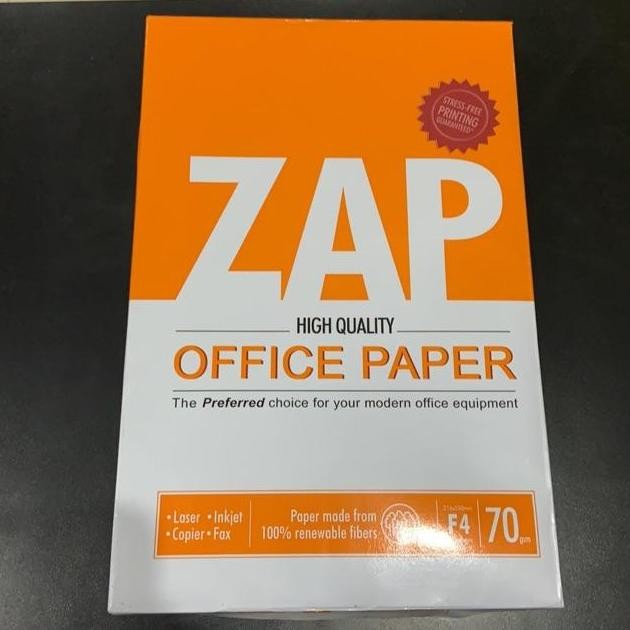 

Eksclusiv !!! Zap Kertas Hvs Folio F4 80 Gr 1 Rim 500 Lembar 23 X 33 Cm