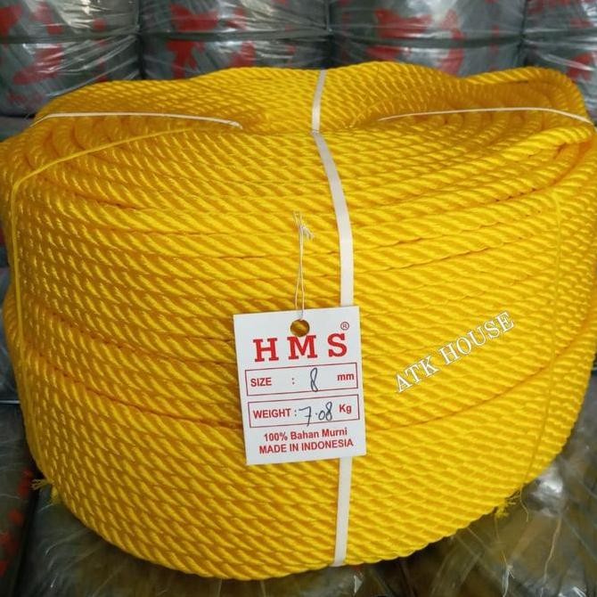 Tali Tambang Plastik 8mm +-200m/Tali Pengikat/Tali Plastik/Tambang 8mm